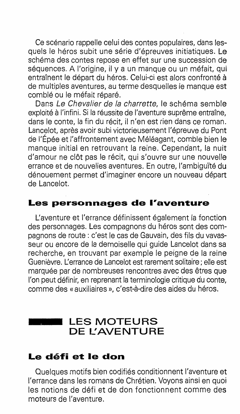 Prévisualisation du document Aventure et errance dans Le Chevalier de la charrette de Chrétien de Troyes