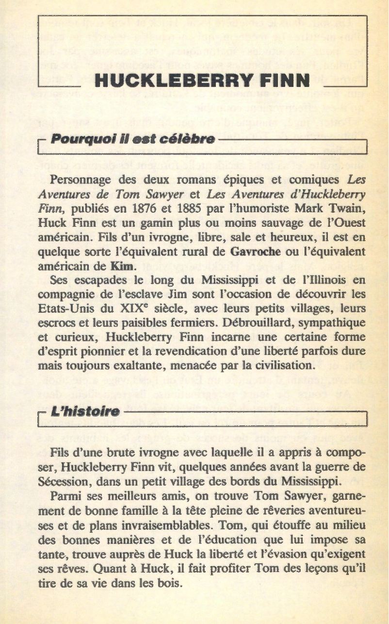 Prévisualisation du document Aventures de Tom Sawyer, les [Mark Twain] - Fiche de lecture.