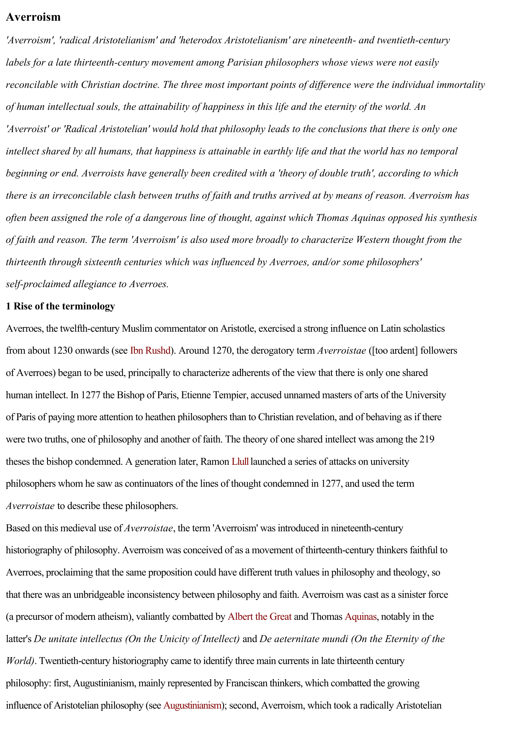 Prévisualisation du document Averroism