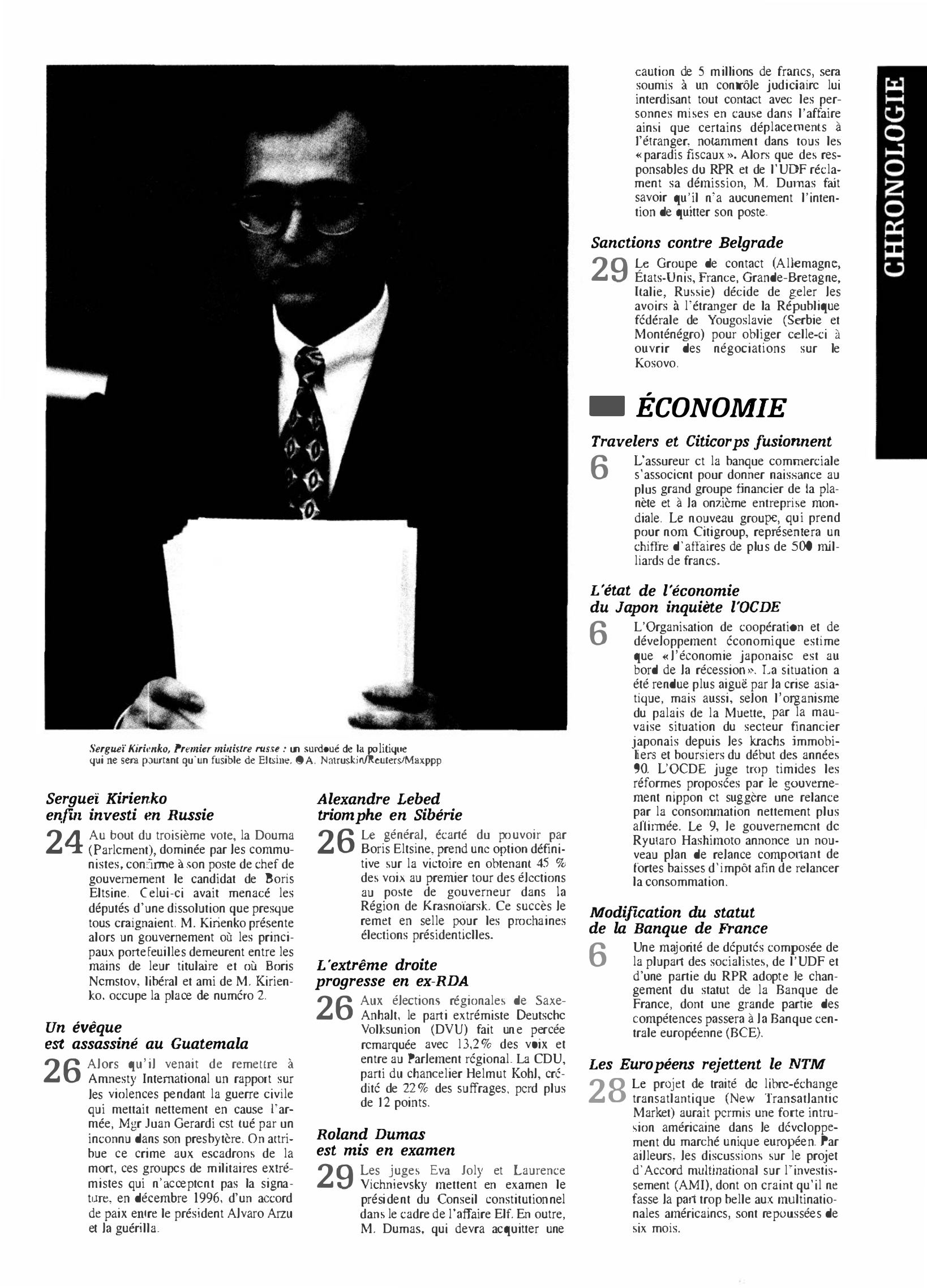 Prévisualisation du document avril 1998 dans le monde (histoire chronologique)