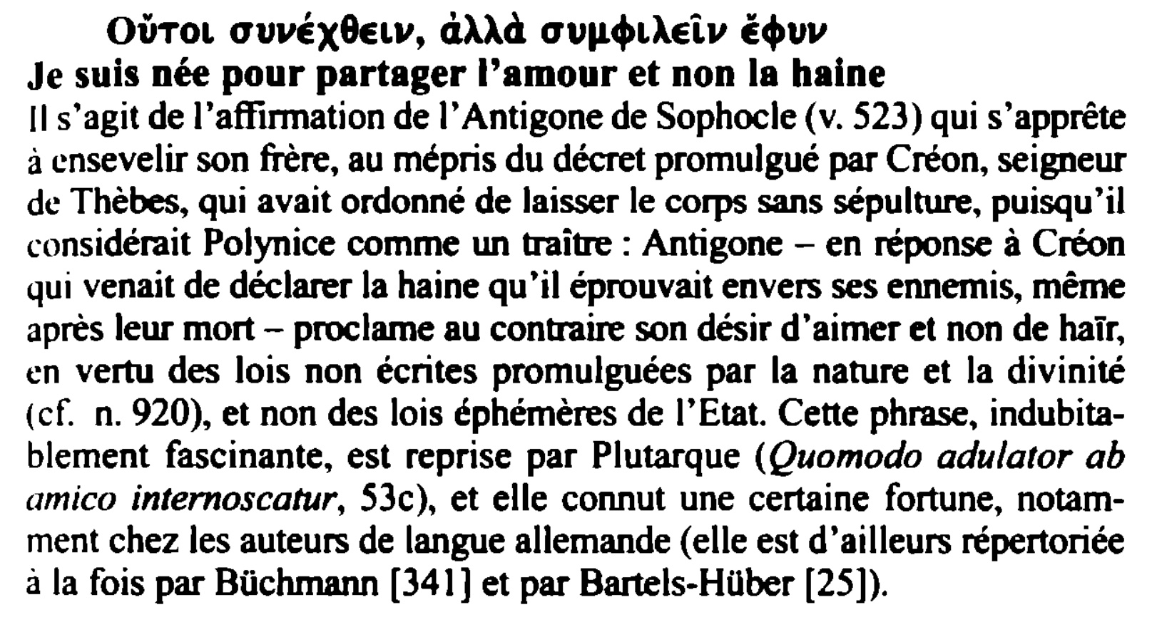 Prévisualisation du document avvÉX8ELII, ciAAà avp.♦LAElv Ë♦vv
Je suis née pour partager l'amour et non la haine
Il s'agit de l'affi11ï,ation del' Antigone...