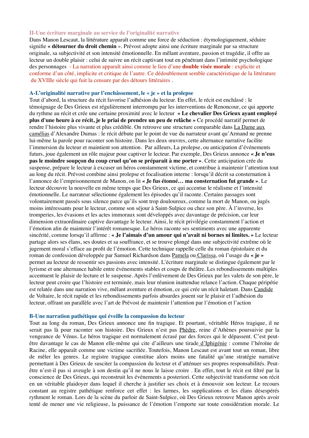 Prévisualisation du document axe de dissertation sur Manon lescaut afin d'enrichir vos analyses linéiares