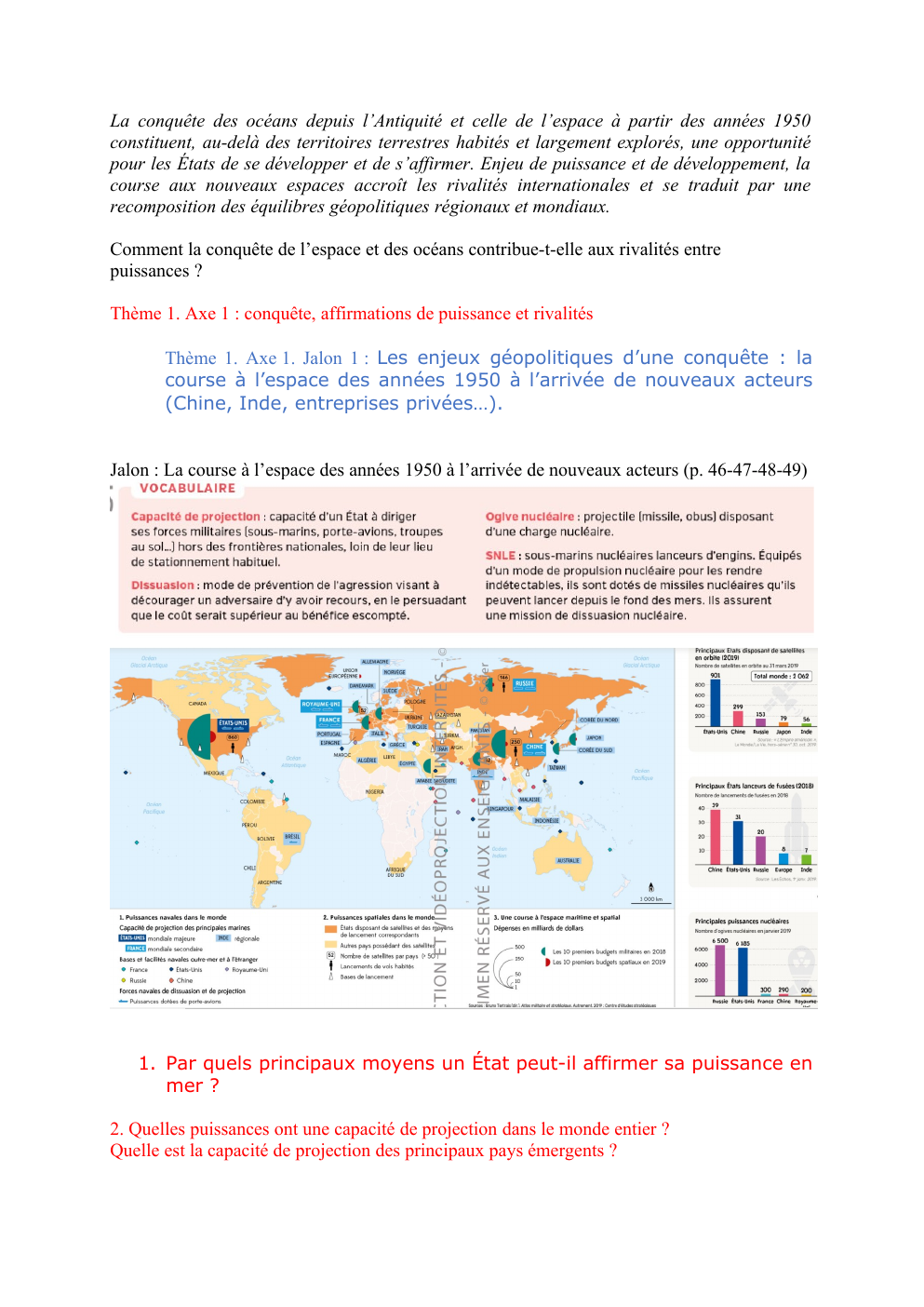 Prévisualisation du document BAC ORAL SES: La conquête des océans