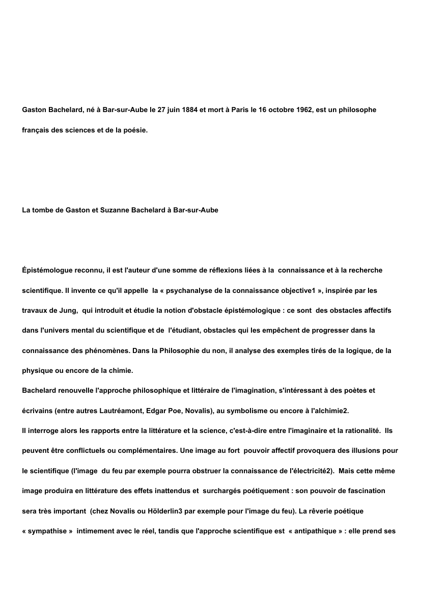 Prévisualisation du document BACHELARD Gaston 1884-1962: présentation