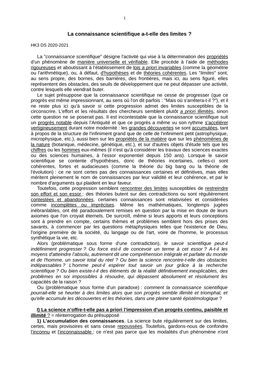 Prévisualisation du document Bachelard, La formation de l'esprit scientifique: La connaissance scientifique a-t-elle des limites ?