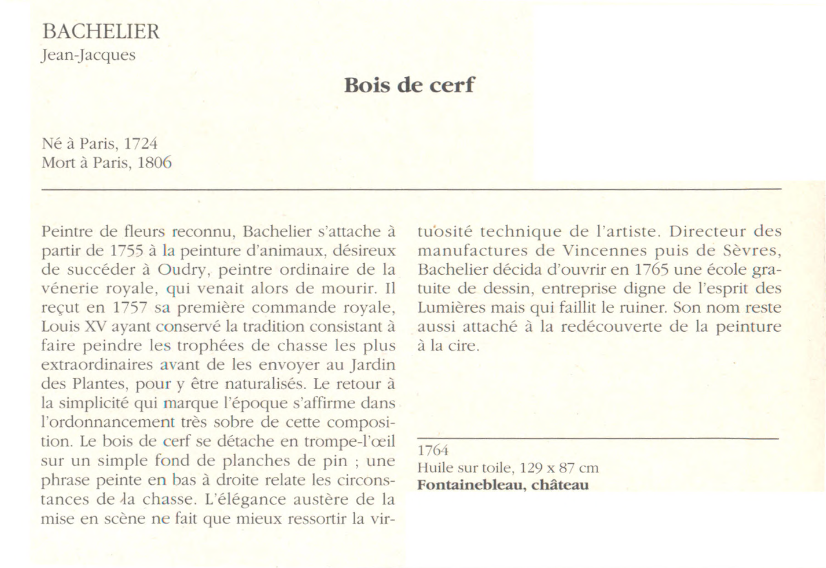 Prévisualisation du document BACHELIER Jean-Jacques : Bois de cerf