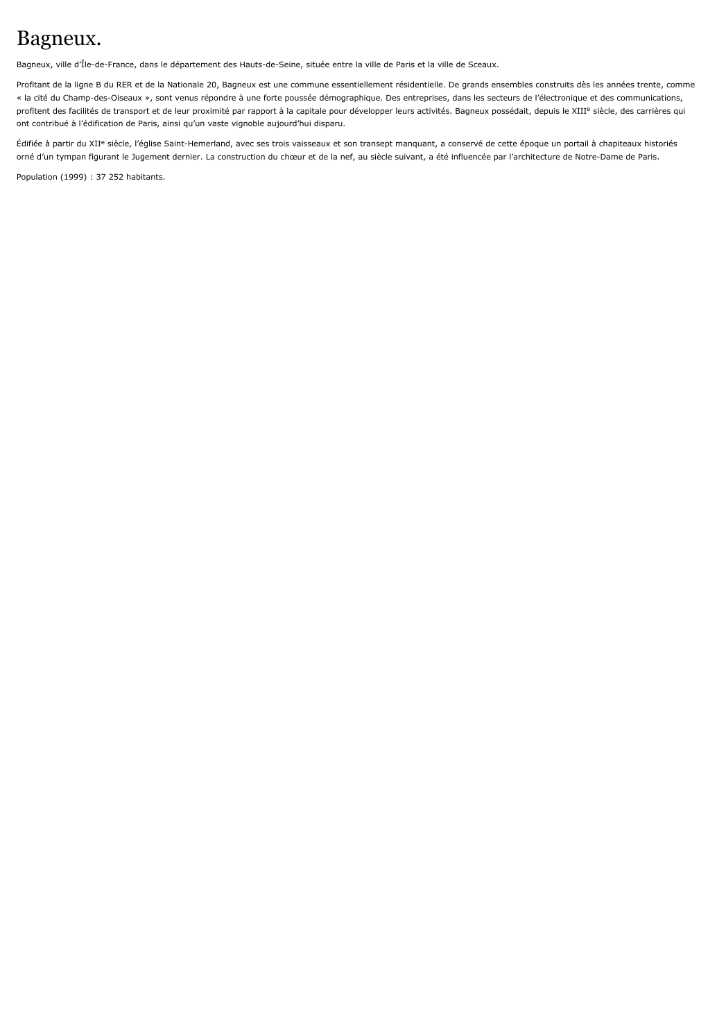 Prévisualisation du document Bagneux.