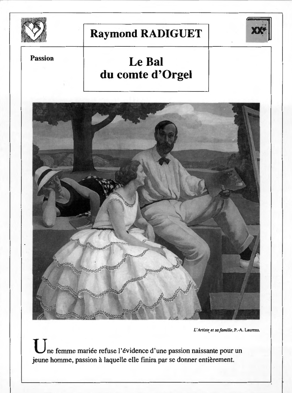 Prévisualisation du document BAL DU COMTE D’ORGEL (Le)    Raymond Radiguet