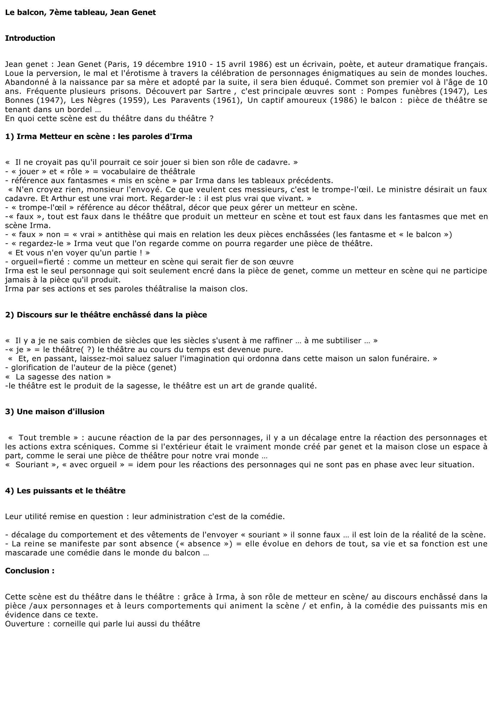 Prévisualisation du document BALCON (Le) de   Jean Genet