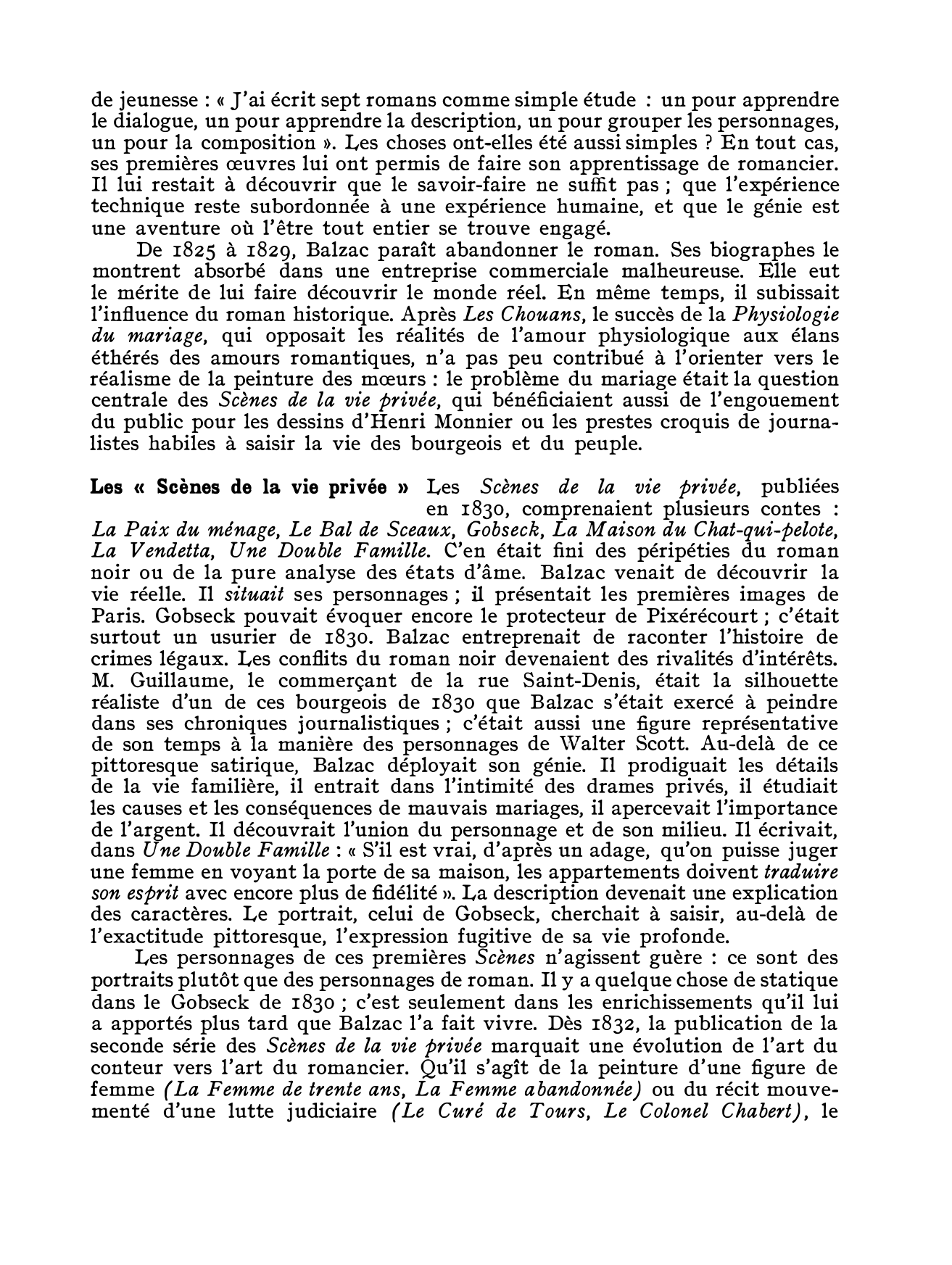 Prévisualisation du document Balzac et la création d’un monde