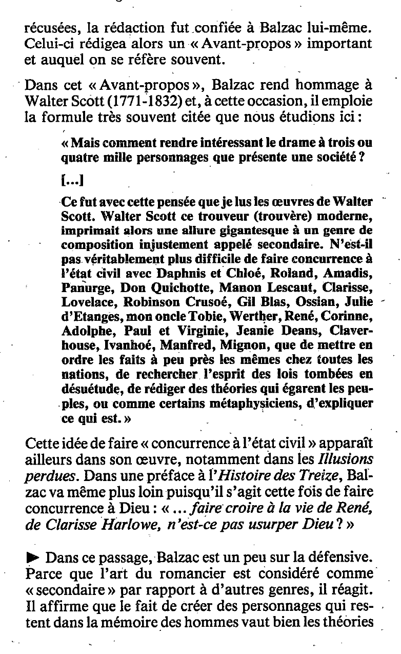 Prévisualisation du document Balzac et le réalisme au XIX ° siècle