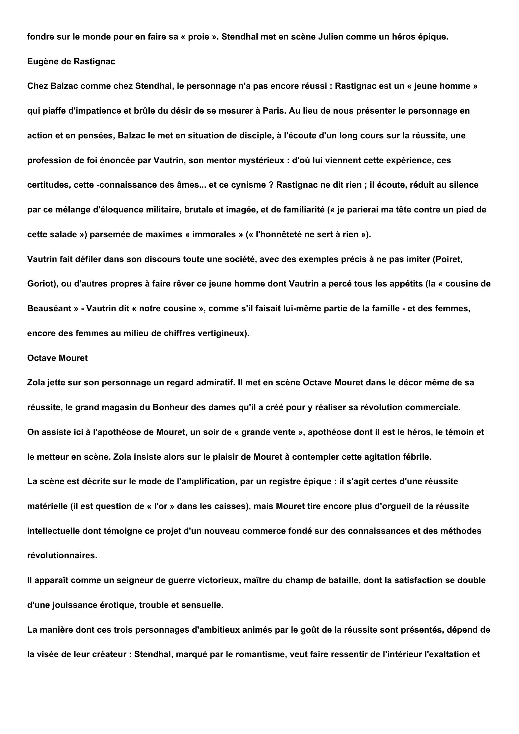 Prévisualisation du document balzac et zola et julien sorel