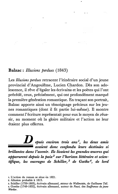 Prévisualisation du document Balzac: Illusions perdues (1843), 1re partie, « Les deux poètes ».