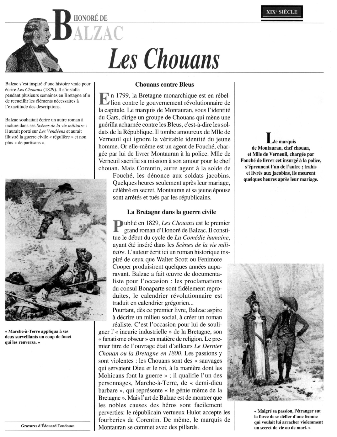 Prévisualisation du document BALZAC:Les Chouans.
