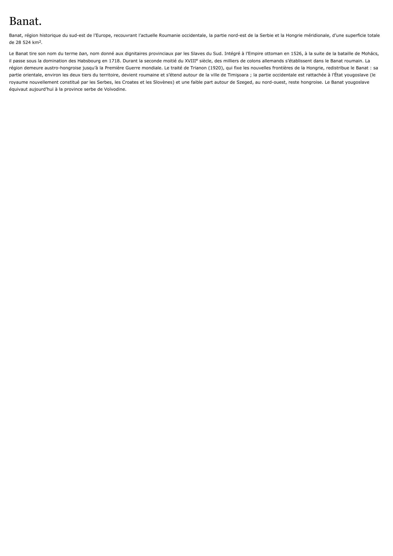 Prévisualisation du document Banat.