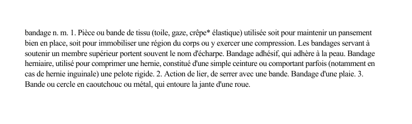 Prévisualisation du document bandage n.