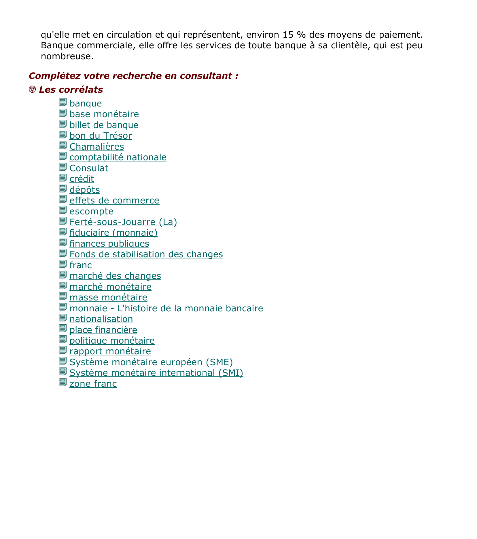Prévisualisation du document Banque de France - encyclopédie.