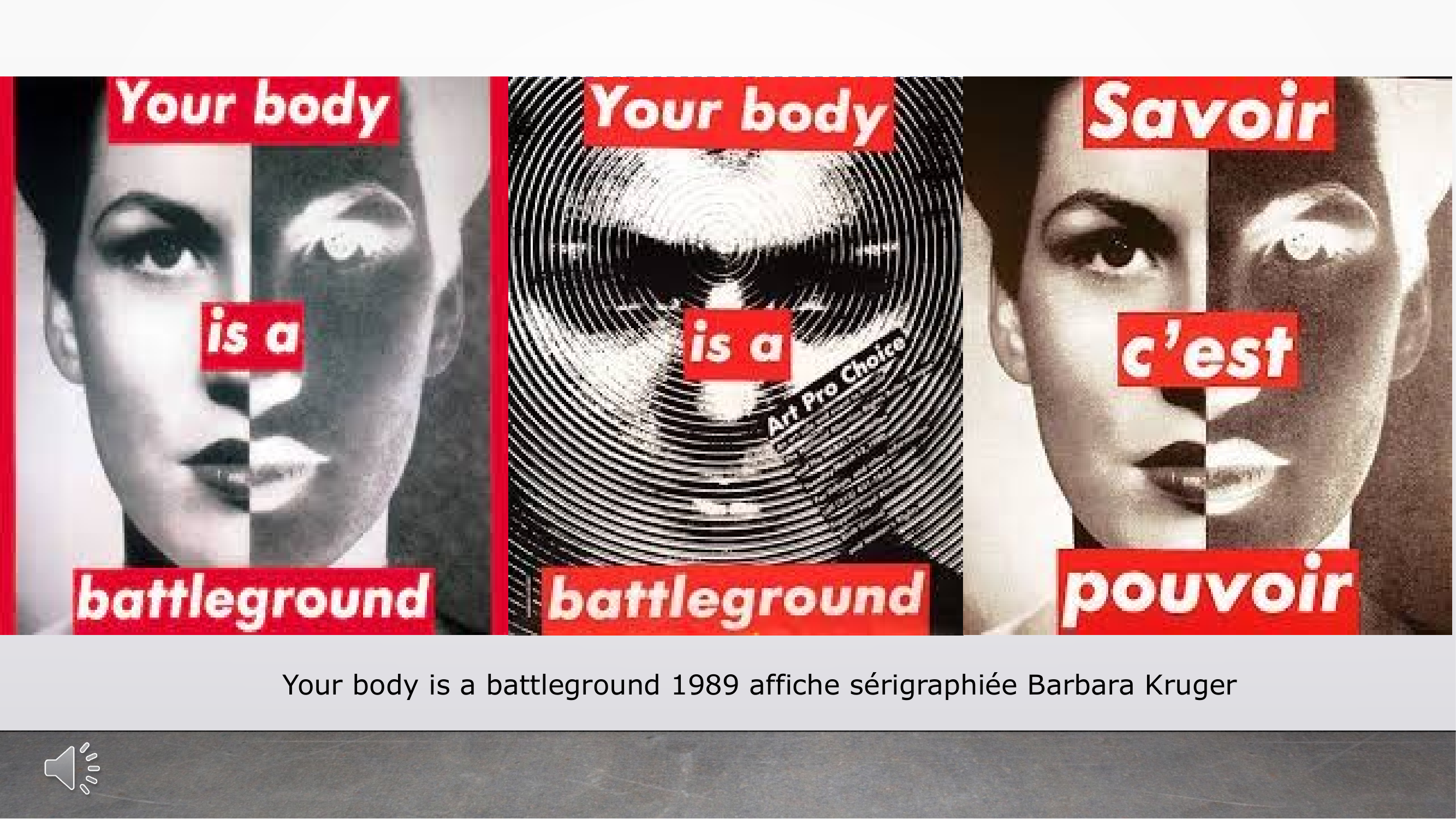 Prévisualisation du document barbara kruger "Your body is a battleground"