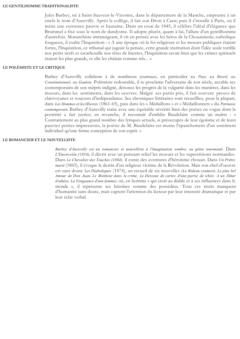 Prévisualisation du document 	BARBEY D'AUREVILLY