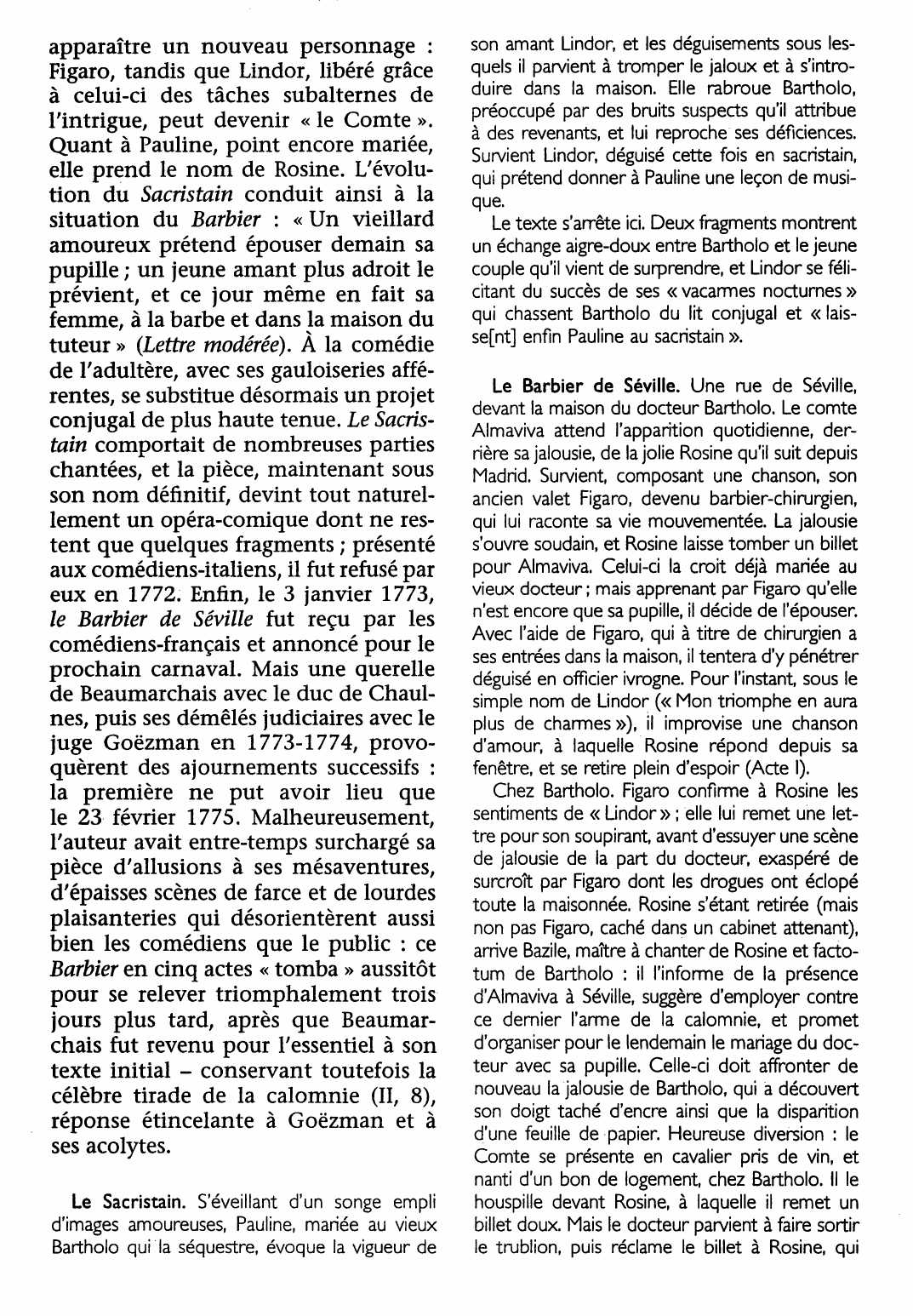 Prévisualisation du document Barbier de Séville (le) ou la Précaution inutile de Beaumarchais (fiche de lecture et critique)