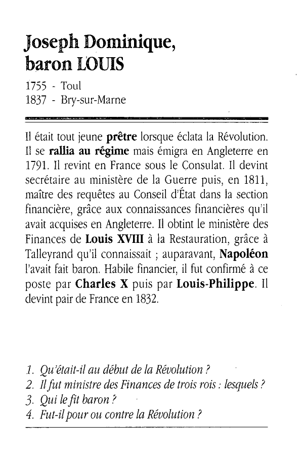 Prévisualisation du document Baron LOUIS