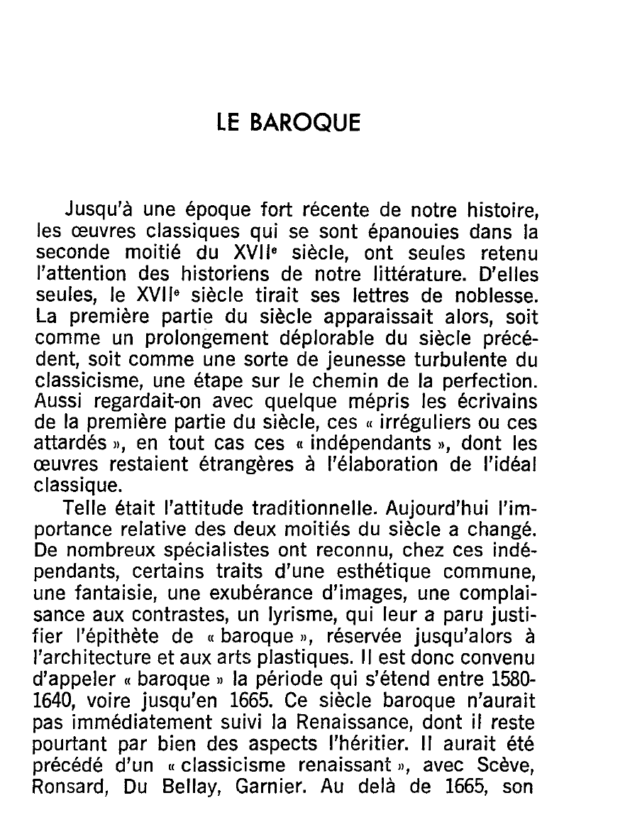 Prévisualisation du document BAROQUE