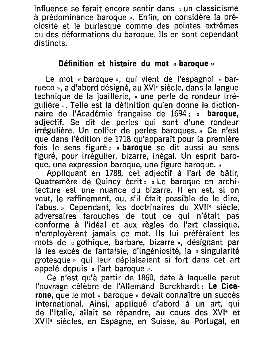 Prévisualisation du document BAROQUE