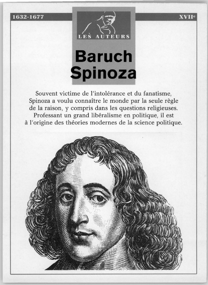 Prévisualisation du document Baruch Spinoza