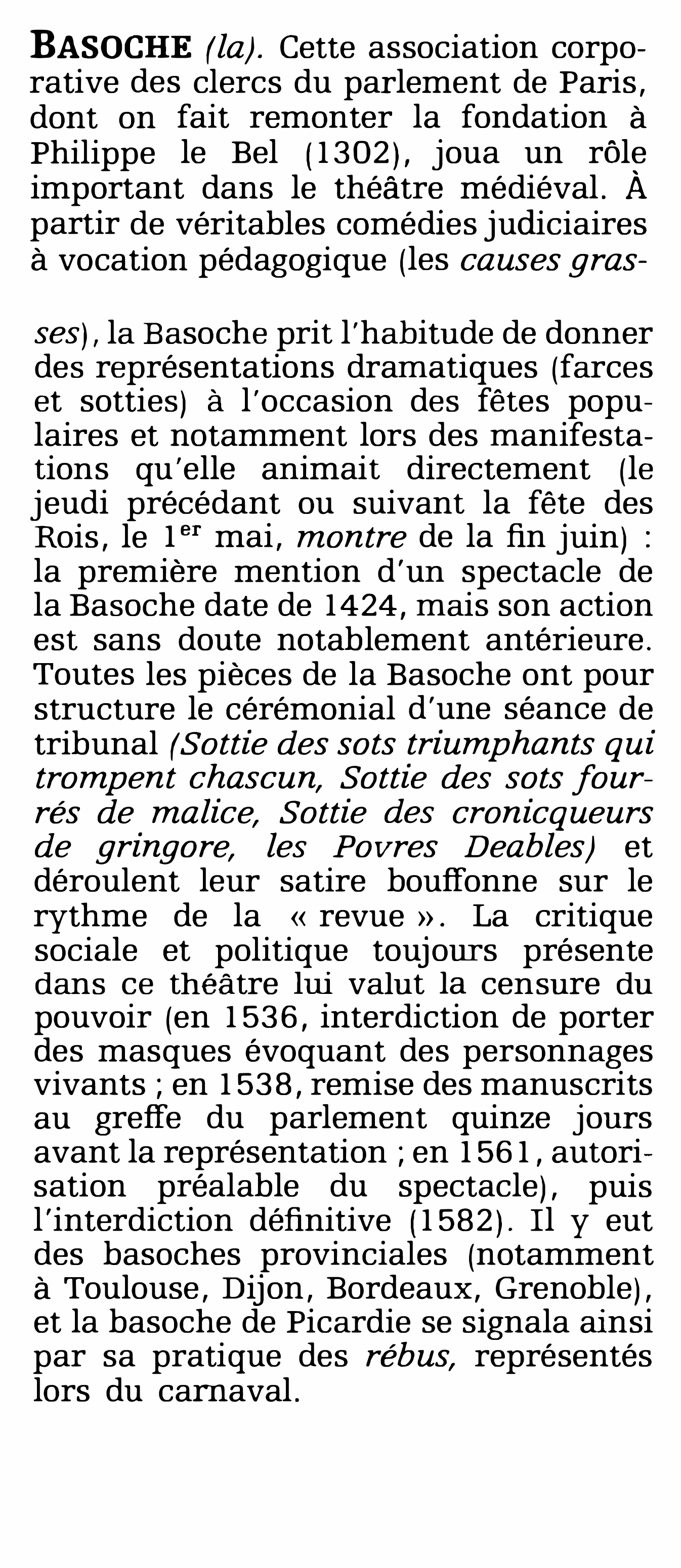 Prévisualisation du document BASOCHE (la)