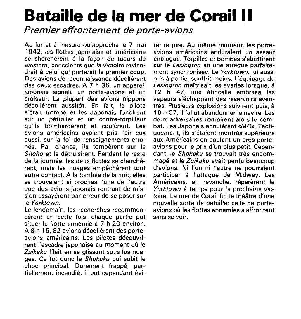 Prévisualisation du document Bataille de la mer de Corail (seconde guerre mondiale).