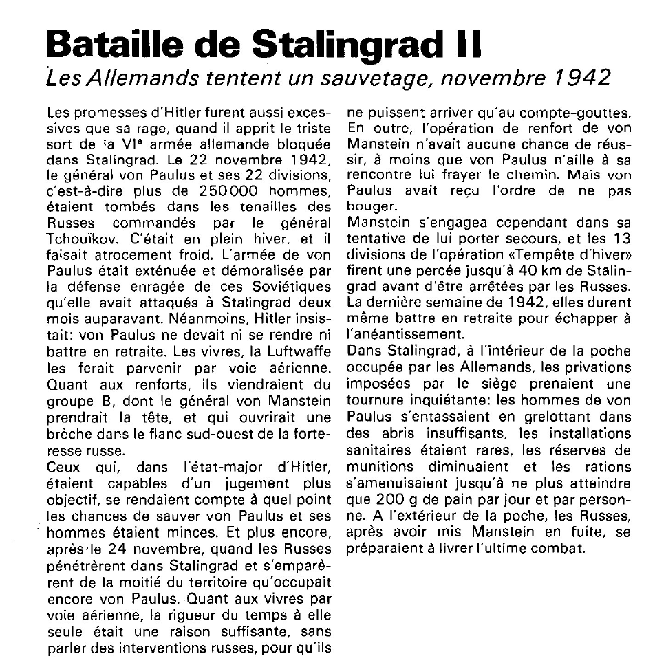 Prévisualisation du document Bataille de Stalingrad:
L'assaut des Allemands tourne mal.