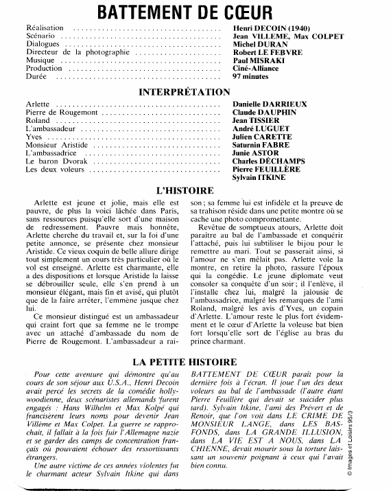 Prévisualisation du document BATTEMENT DE C¼UR