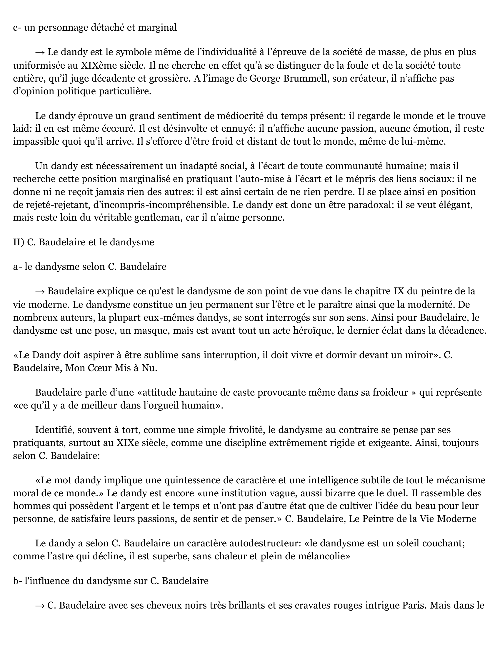Prévisualisation du document Baudelaire Et Le Dandisme