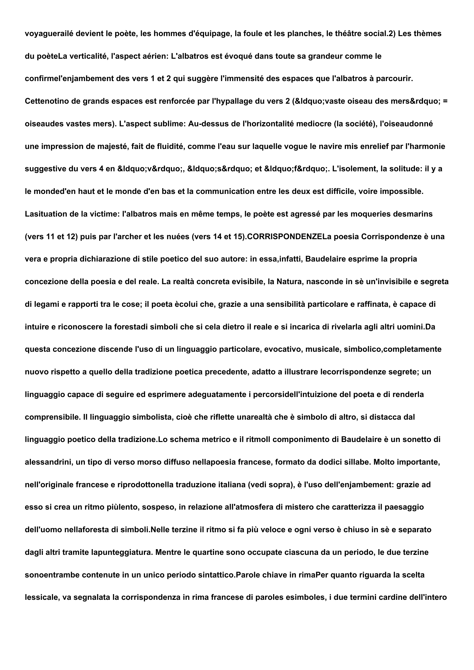 Prévisualisation du document Baudelaire - L'ALBATROS