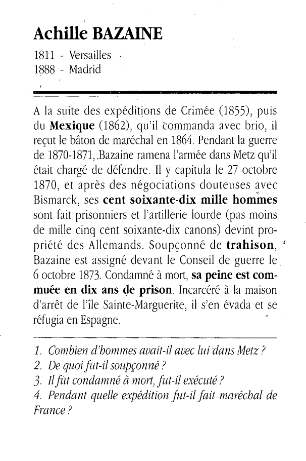 Prévisualisation du document BAZAINE, François Achille