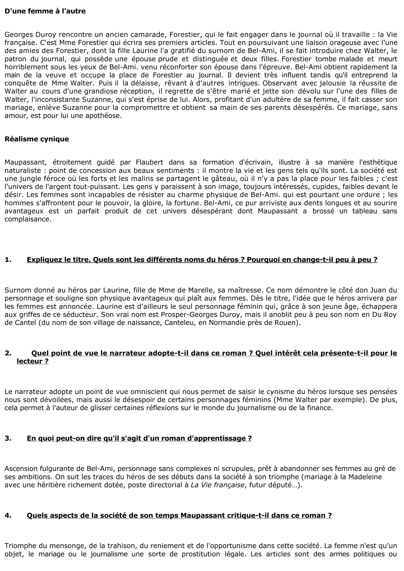 Prévisualisation du document BEL-AMI de Maupassant