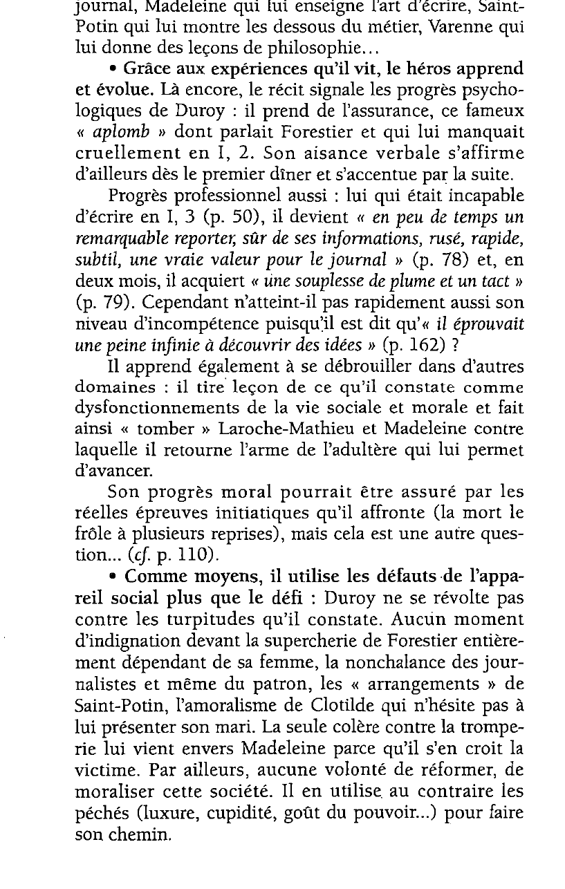 Prévisualisation du document Bel-Ami, roman d'apprentissage ?