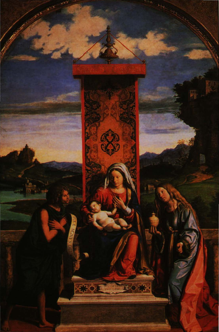 Prévisualisation du document BELLINI
Gentile	: Vierge à l'Enfant,
saint Pierre et
une sainte martyre (analyse du tableau).