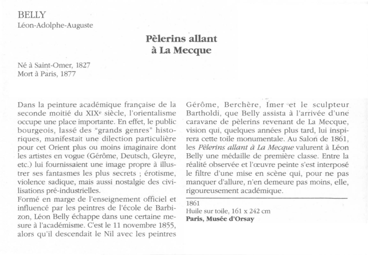 Prévisualisation du document BELLY Léon-Adolphe-Auguste : Pèlerins allant à La Mecque