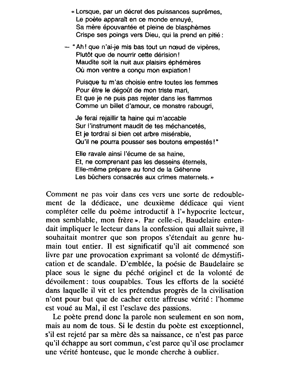 Prévisualisation du document Bénédiction de Baudelaire