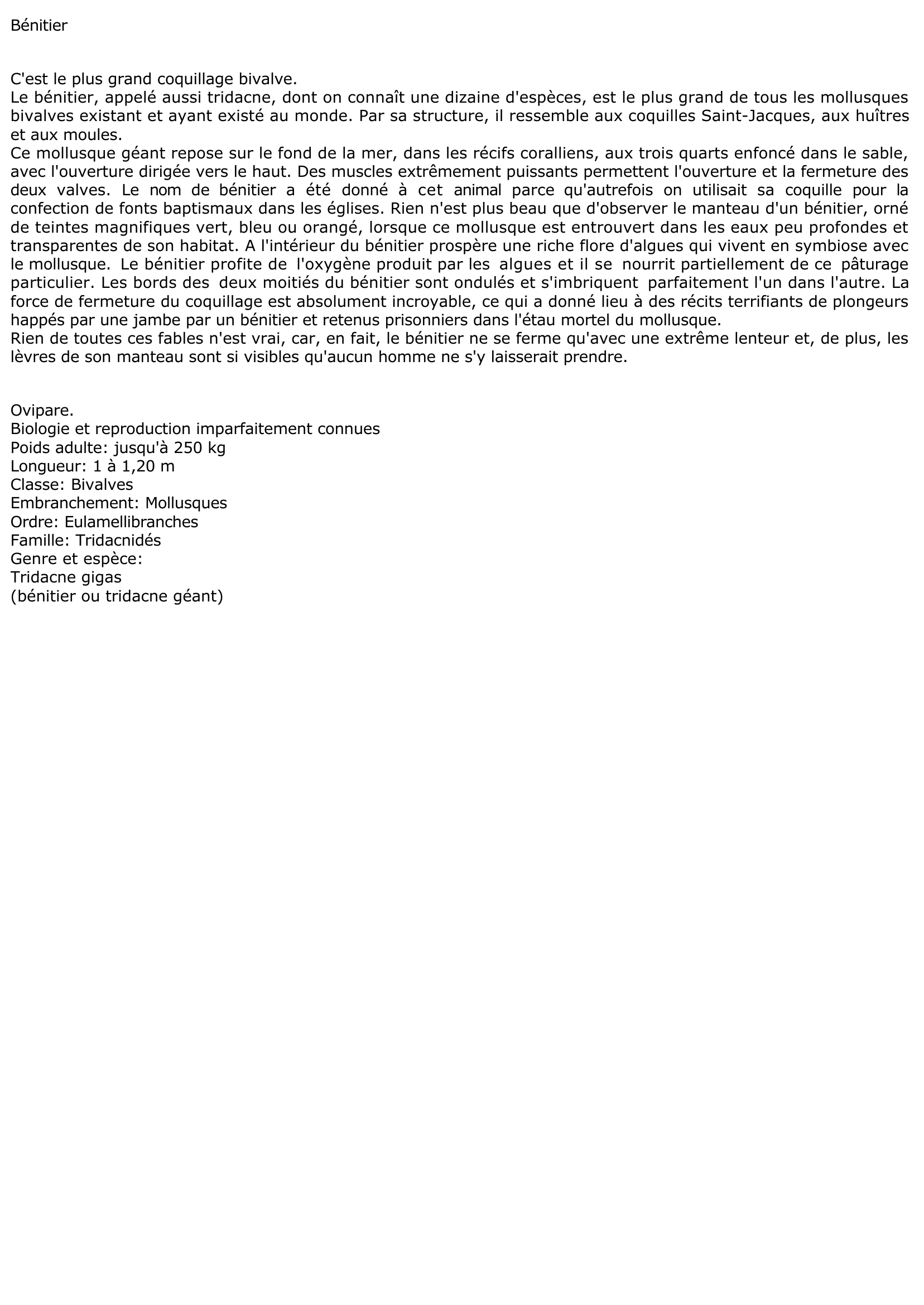 Prévisualisation du document Bénitier