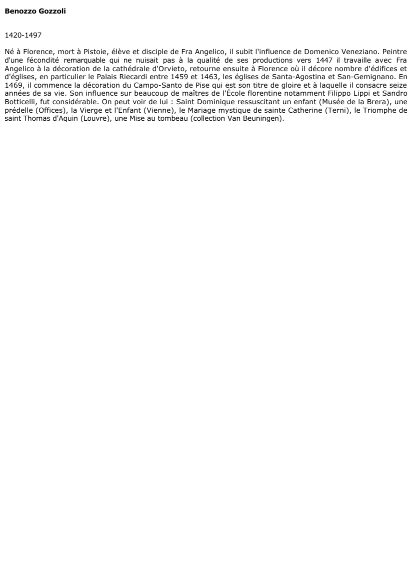 Prévisualisation du document Benozzo Gozzoli