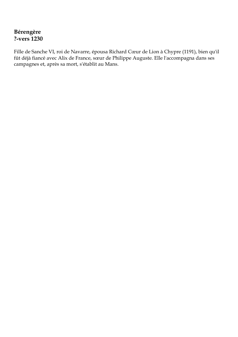 Prévisualisation du document Bérengère?