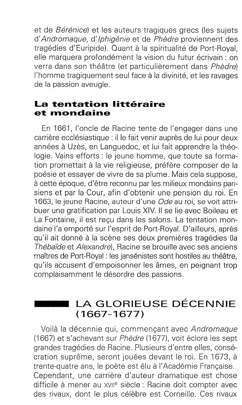 Prévisualisation du document Bérénice dans la carrière de Racine