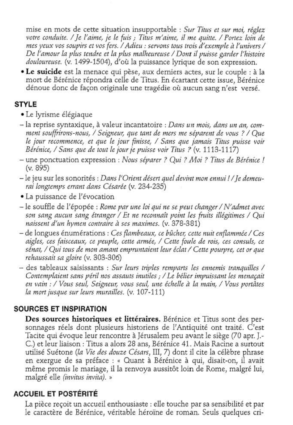 Prévisualisation du document Bérénice de Jean Racine  (analyse détaillée)