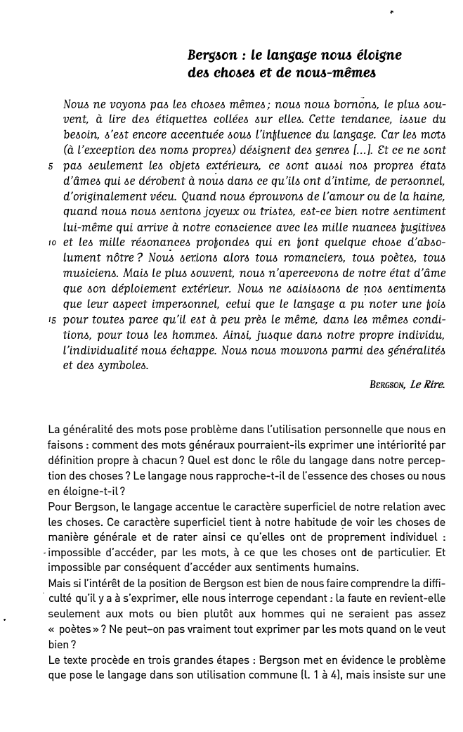 Prévisualisation du document BergAon : Le Langage nom éloigne
deA choAeA et de nom-mêmeA
Nou6 ne voyon6 pa6 le6 cho6e6 même6; nou6 nou6...