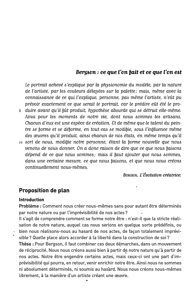 Prévisualisation du document Berg&on : ce que L'on fait et ce que L'on e&t
Le portrait achevé o'explique par la phyoionomie du modèle,...