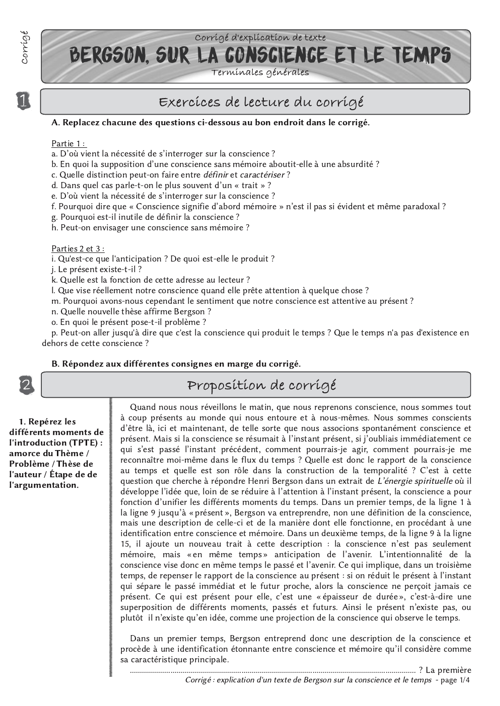 Prévisualisation du document Bergson analyse
