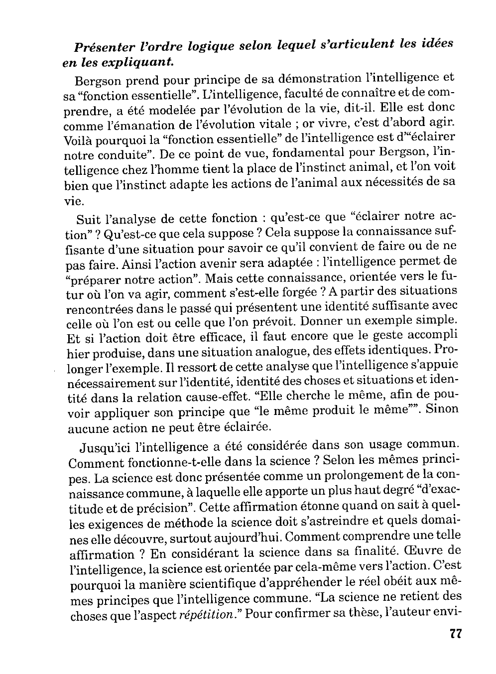 Prévisualisation du document Bergson: la science et la philosophie.
