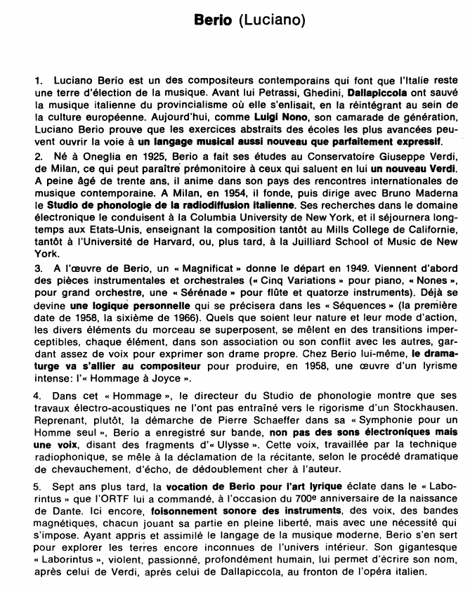 Prévisualisation du document Berio (Luciano)